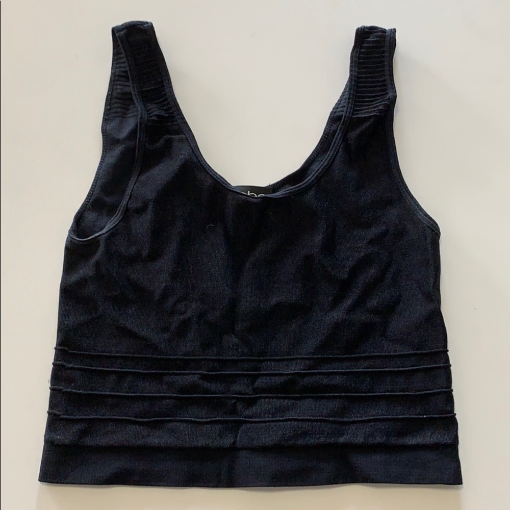 Bebe black crop top